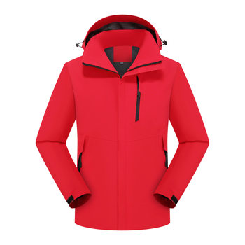 New Men's and Women's Mountain Shell National Standard Softshell Jacket with Hood, Windproof Mountaineering Jacket, Windrunner Spring and Autumn Thin Jacket