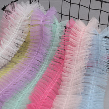 Spot 6cm encrypted mesh yarn puffy yarn midline discount lace clothing accessories hair accessories toy accessories lace