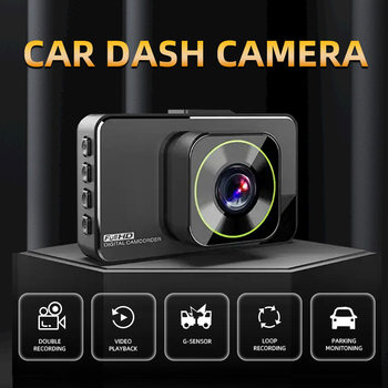 Cross-border 3-inch driving recorder HD lens front and rear double recording reversing image recorder car supplies wholesale