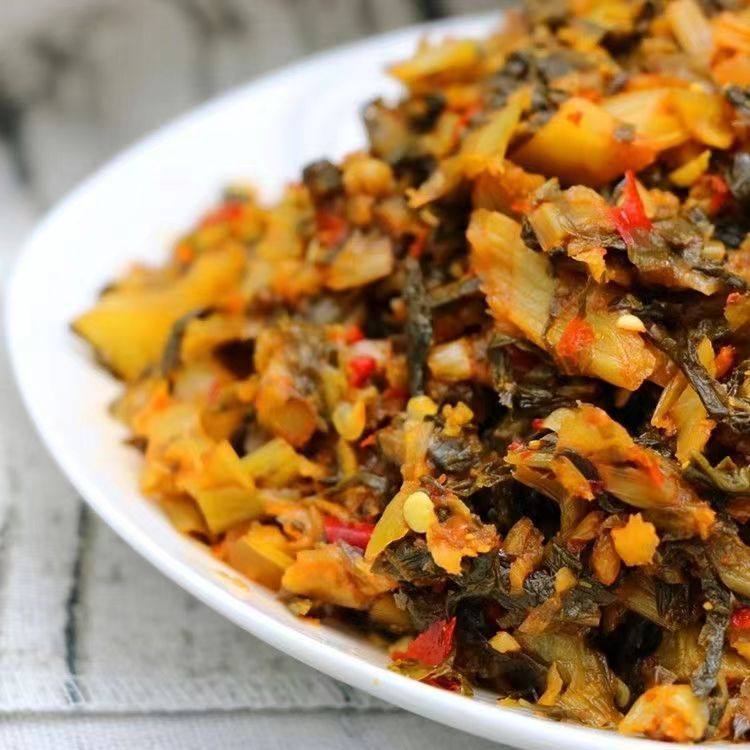 Yunnan Specialty Yuxi Tairun Xinping Pickles 180g Fine Pickles with Rice Pickled Fish Pickles Ingredients Sour Pickles