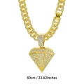 Gold with 60cm cuban chain