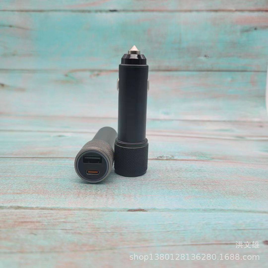 MetAl Aluminum Alloy Extended CAr ChArger 2.4A DuAl USB FAst ChArging CAr ChArger QC3.0 Super FAst ChArging