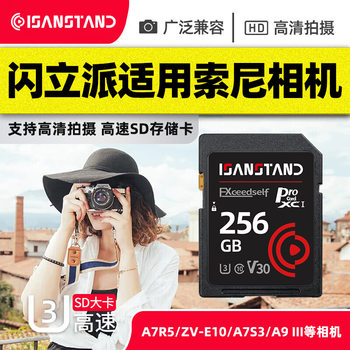 Flashlipai Sd Card Suitable for Sony Zv-E10 Camera Wholesale Sd Card A9Iii Camera Memory Card 128g Dslr