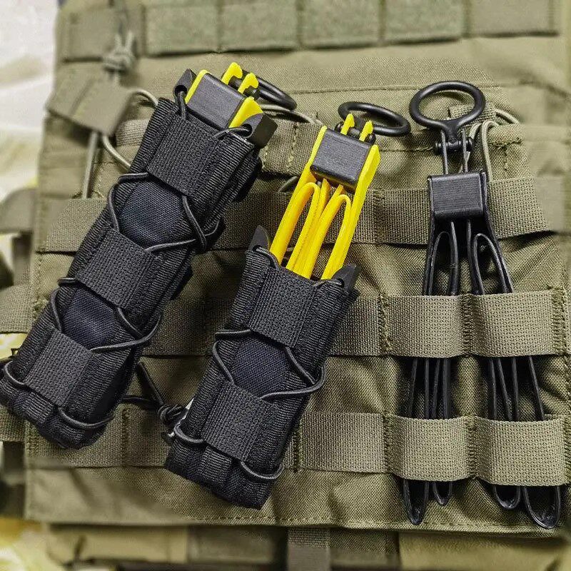 Plastic Pull-Tab Cable Ties Nylon Seal American-Style Asp Double Buckle Tactical Restraints Double-Ended Folding Cable Ties Cs Equipment