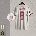 26 spain away jersey + printed #8 star + world cup patch