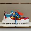 White red yellow arrow