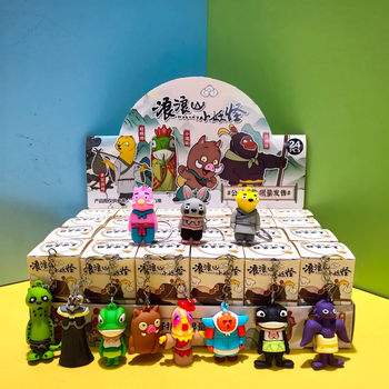 New 24-Piece Set of Langlang Mountain Little Monster Doll Keychain Pendant Blind Box Little Pig Monster Orangutan Monster Children's Blind Box