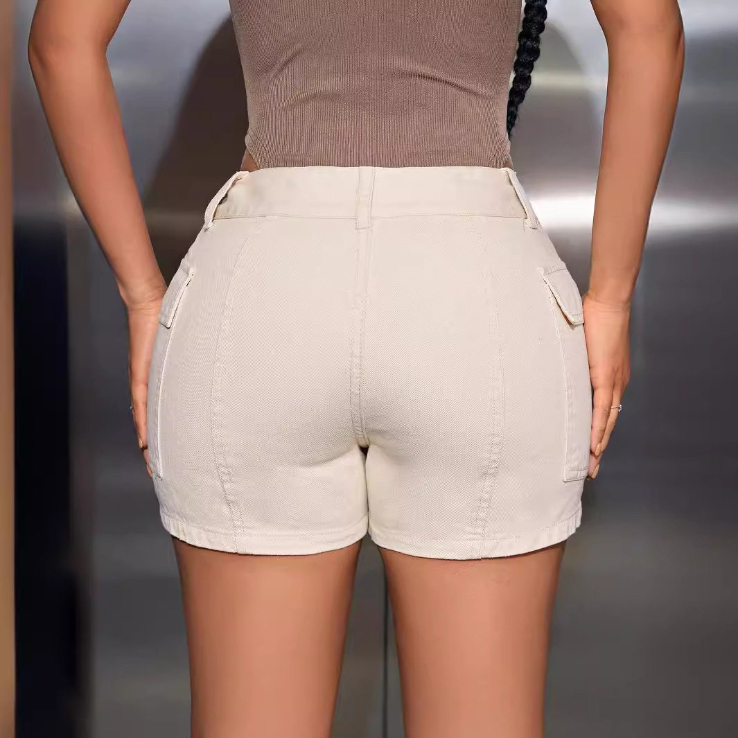 High Waisted Denim Shorts Casual Versatile Fashionable Summer Wear for Women Wholesale Available
