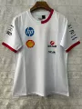 Ferrari two-tone crew neck - white