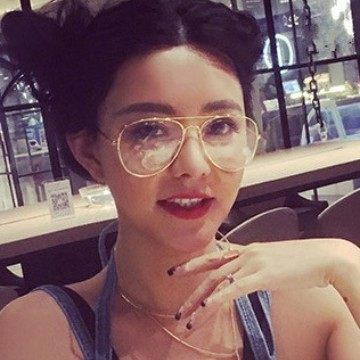 Kedun Korean Style Eyeglass Frames, Fashionable Retro Flat Lenses, Aviator and Pilot Glasses 3026