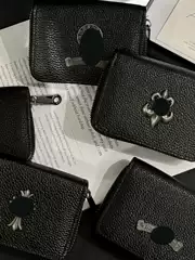 2025 New Popular Cro Zipper Bag Id Bag Luxury Cross European and American Men's and Women's Wallet Card Holder Coin Purse