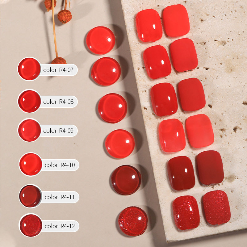 KALISA Nail Polish Gel Tomato New 2025 Watermelon Red Red Chinese Red Light Therapy Nail Polish Gel