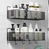 No-Drill Wall-Mounted Storage Rack, Bathroom Wall-Mounted Organizer, Dormitory Bedside Wall Storage Rack