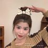 Autumn and Winter Maillard Ball Head High Ponytail Bow Clip 2024 New High-End Exquisite Hair Clip Headwear for Women