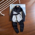 Suit. black and light gray