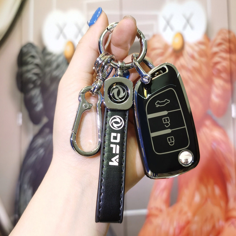 Чехол для ключей Dongfeng Fengshen AX7 AX4 AX3 shell AX5 demeanor MX5 сумка EV/GS car E30/E70 с пряжкой A30 женский Изображение 1