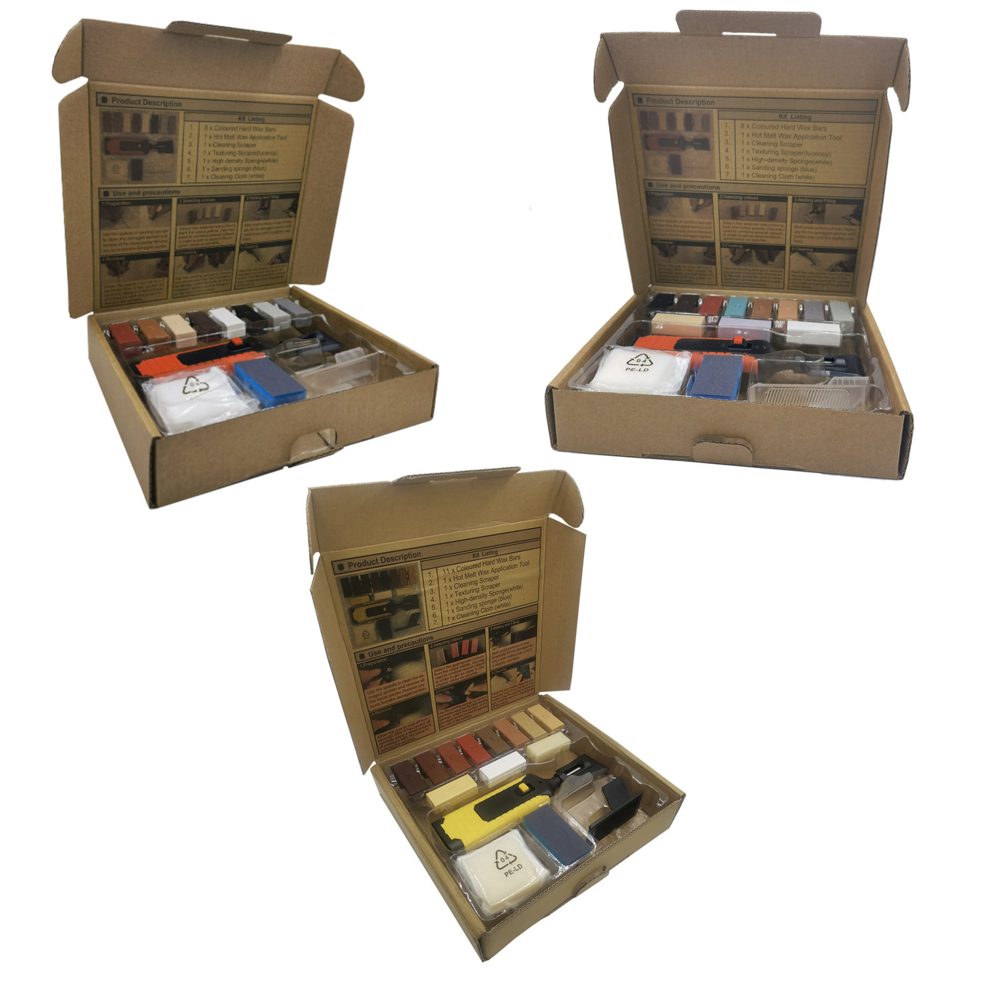 现货木地板修补家用组合工具套装多功能手动维修神器一整套工具箱