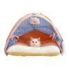Cat Nest, Thickeneded and Warm Tent in Winter, Enclosed and Safe, Removable and Washable Dog Bed, Suitable for All Seasons, Pet Kitten