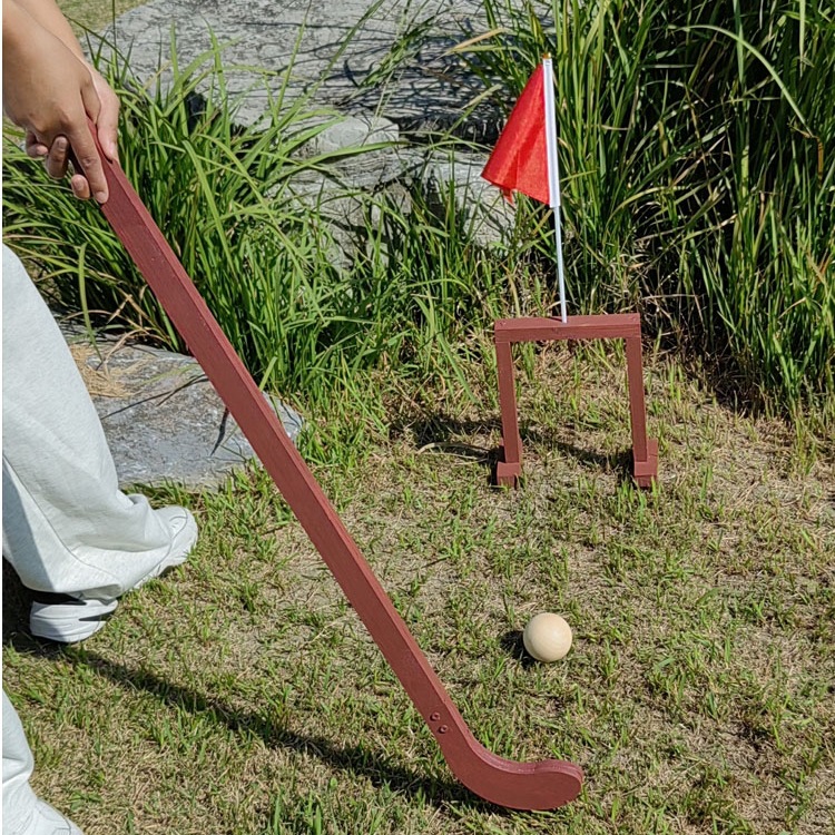 捶丸传统游戏道具锤丸仿古木质户外运动公司团建活动幼儿园曲棍球