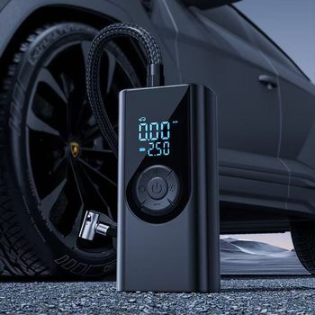 Auto Supplies Cross-Border Car Air Pump Wireless Digital Display Dual-Screen Air Pump Tire Pump Electric Pump