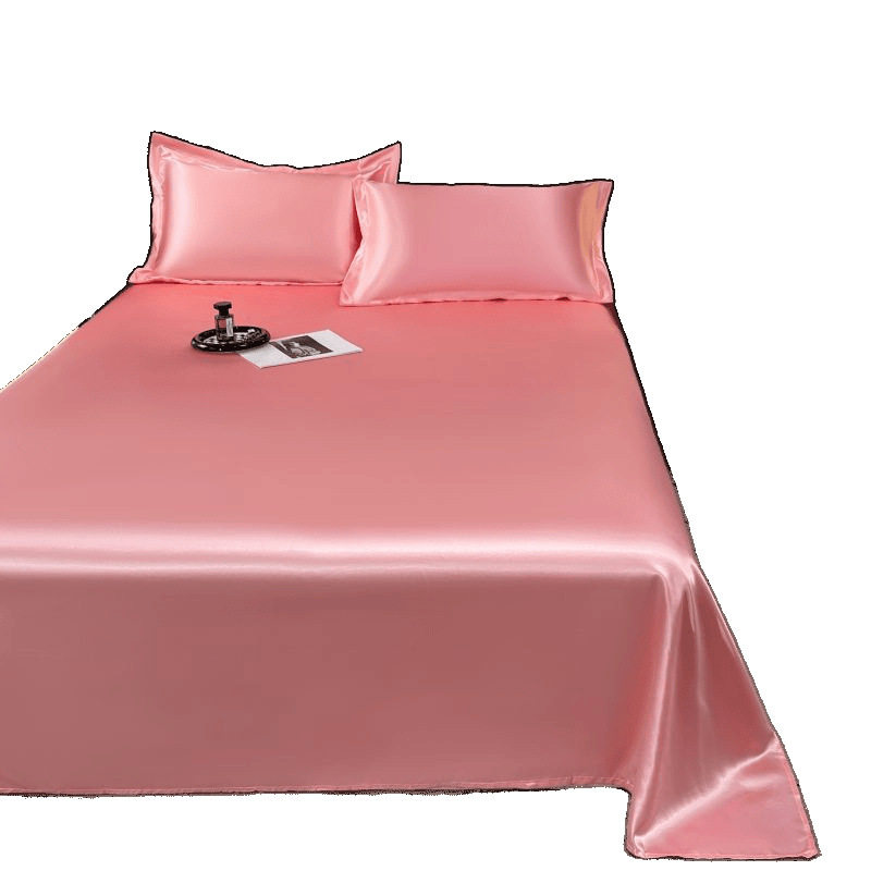 2025 New Summer Washable Ice Silk Four-Piece Set Single Product Bed Bed Sheets Quilt Cover Pillowcase Wholesale