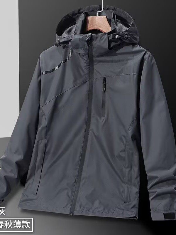 Cross-Border Couple Style Jacket Spring and Autumn New Hooded Trendy Casual Jacket Versatile Plus Size Top