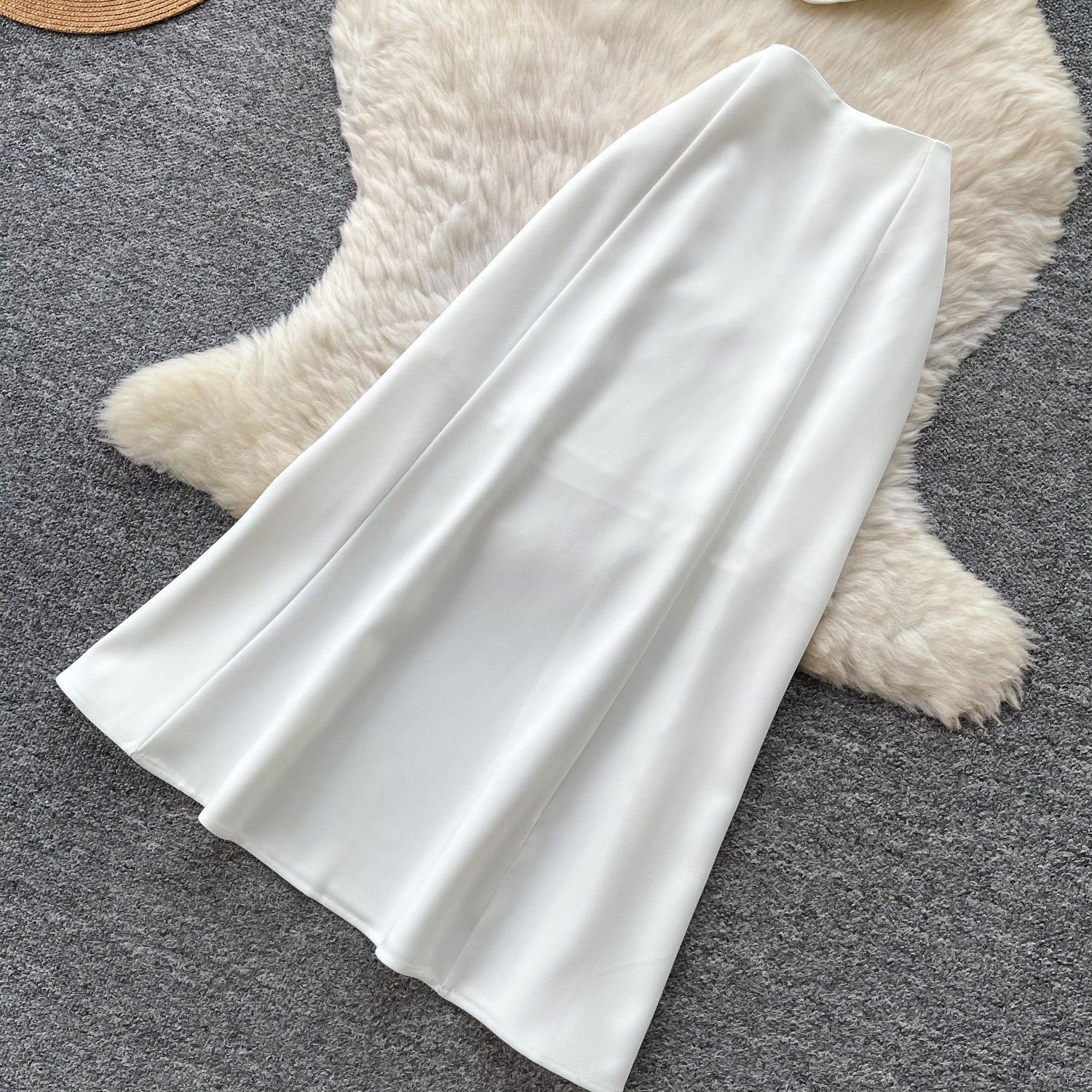 Elegant White Strapless Crop Top and Fitted Midi Skirt Set Summer Office Wear Slimming Chic Style Wholesale Available