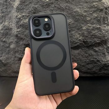 Skin-Feel Matte Diamond Pattern Lens 16E Suitable for iPhone 17 Promax Desert Gold 15 Magnetic Suction 14 Mobile Phone Case 11