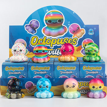 Cross-Border Amazon Octopus Pinch Blind Box Ornaments Children's Toy Factory Wholesale Trendy Doll Blind Bag Blind Box
