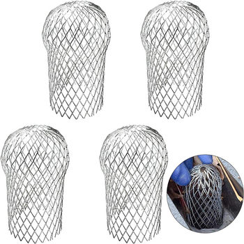 Aluminum drain pipe filter cap anti-leaf aluminum metal filter screen stretchable drain pipe filter cap freely retractable