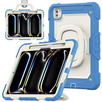 Suitable for iPad Air13 Strap Bracelet Rotating Beige Pc Stand Tablet Case Pro 11 2024 Protective Case