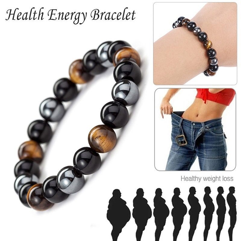 2020wish Cross Border Obsidian Bracelet Magnet Tiger Eye Bracelet Natural Stone Men's Bracelet