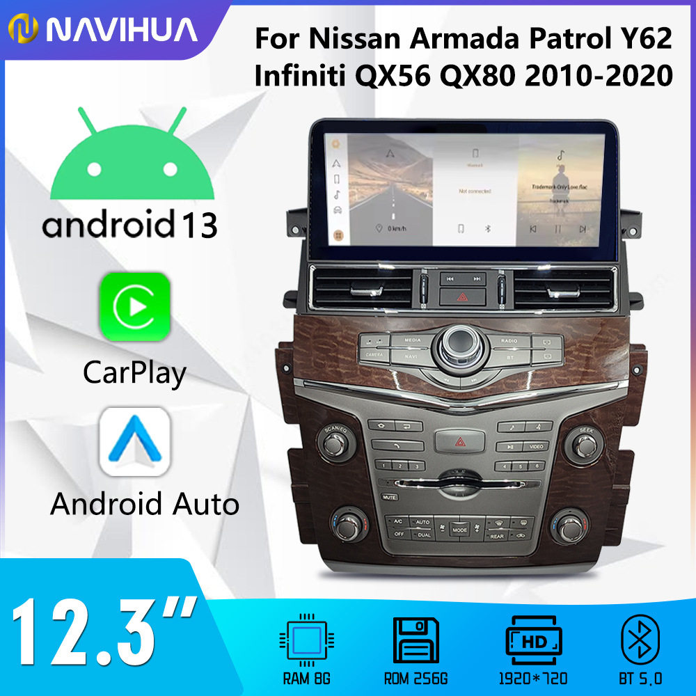 For Nissan Toulouse Y6212.3 inch new modified smart large screen wireless carplay central control Android navigation