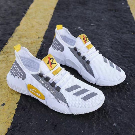 Foreign trade casual sneaker men's shoes stall wholesale mesh breathable running shoes Korean fashion trend net shoes