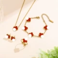 Four-piece set [red]