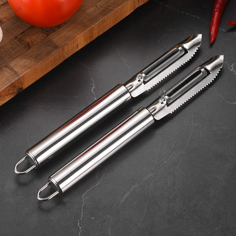 Paring Knife Melon Planer Multifunctional Fish Scale Planer Stainless Steel Fish Scale Scraping Artifact Household Kitchen Vegetable Scraping Fruit Knife