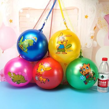 Hanging Rope Elastic Clap Ball Children's Chain Football Cartoon Ball Watermelon Ball Boys and Girls Toys Night Market Park Stall