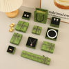 Retro Green Bow Jewelry Box Creative Heaven and Earth Cover Jewelry Necklace Holiday Gift Gift Packaging Box