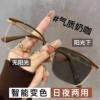 Photosensitive Color-changing Anti-blue Light-emitting Mirror Business Spliced Color Glasses Tech Men's Short-sighted Glasses Frame Sven Women's Glasses Frame