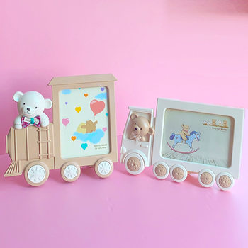 Factory Direct 7-inch cartoon cute car photo frame Baby 7-inch children's studio photo frame vertical wholesale