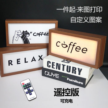 Desktop Decoration Touch Night Light Photo Frame Bedroom Ornaments Custom Pattern Photo Frame Light Box Birthday Gift Wholesale