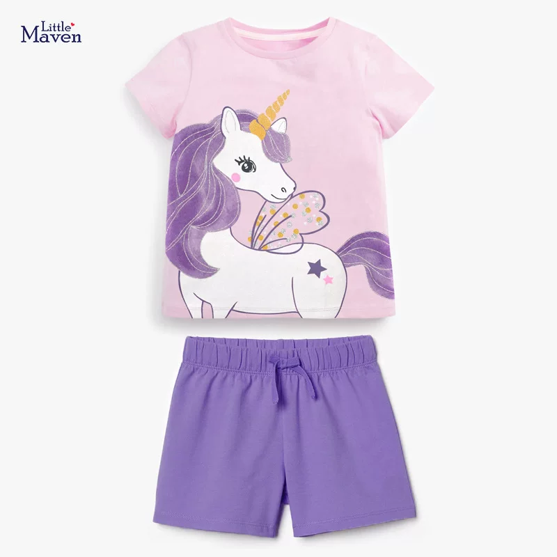 Custom-made Kids' Set, [Style] New Summer Short-sleeve Kids' Outfit, Cotton Girls' Set