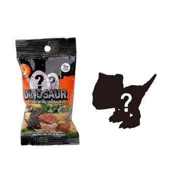 Blind Bag Children's Finger-Biting Dinosaur Toy Realistic Triceratops Tyrannosaurus Rex Stall School Blind Bag Wholesale