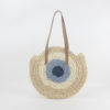A generation of new holiday beach woven bag round hollow shoulder Joker casual straw woven bag women's bag