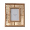 Japanese-style solid wood rattan Photo Frame 7-inch rectangular wall hanging picture frame ins photography shooting decorative props photo frame in stock