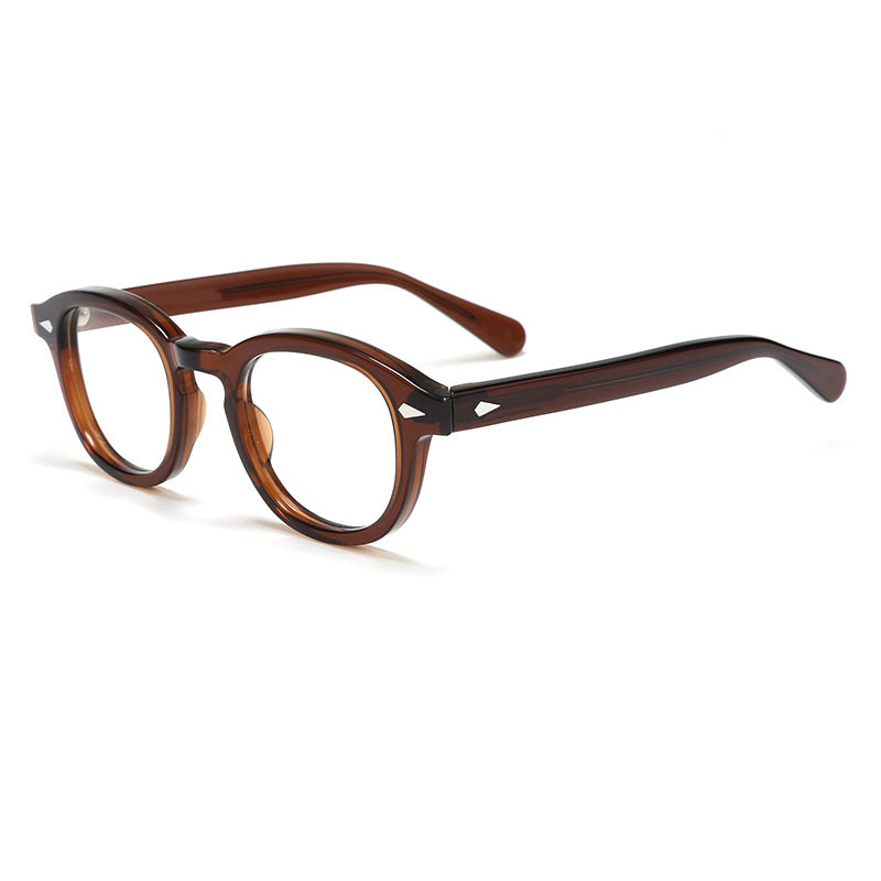 Flat Mirror Men's Retro Plate Round Frame Glasses Frame