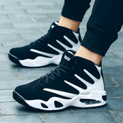 2025 New Autumn and Winter Men's Shoes Korean Style Trendyy Middle School Student Sports Basketball Shoes Men's Mid-Top Boots 88