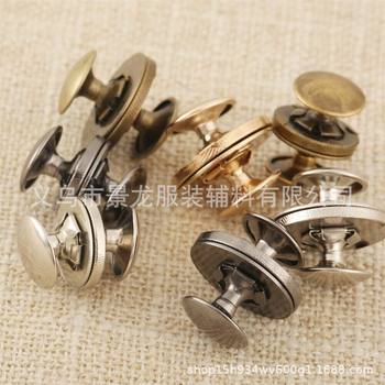 In stock 14mm/18mm ultra-thin double-sided magnetic buckle strong suction iron buckle buckle luggage double cap rivet snap