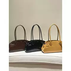 2025 New Empire Carryall 34 Premium Waxed Leather Baguette Hobo Bag Crossbody Shoulder Handbag