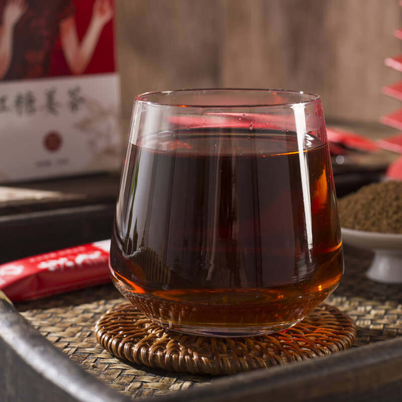 Brown Sugar Ginger Tea for Menstrual Pain, Honey Brown Sugar Drink for Blood Circulation, Ginger Tea for Girlfriend or Family, Instant Sachet